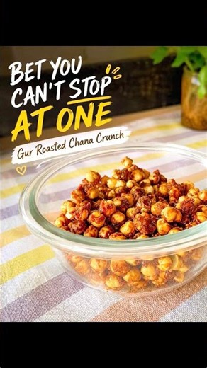 Jaggery chana crunch bites #shorts #RoastedChana #GudChana #HealthySnack #ProteinSnack