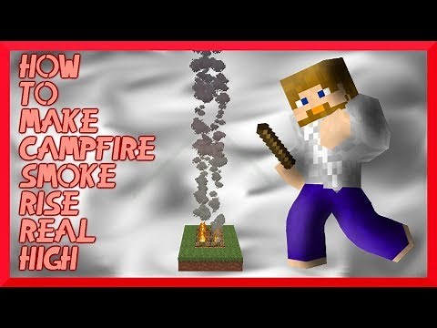 ✔ MINECRAFT | How to Make Campfire Smoke Rise Real High!