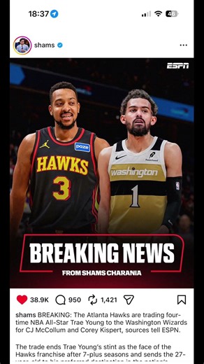 特雷杨被交易到wizard #nba #basketball #篮球