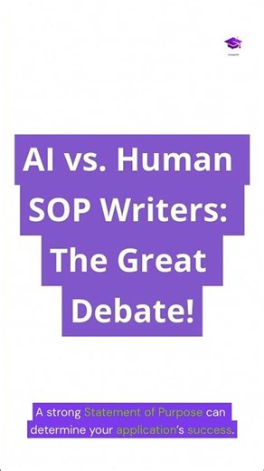 AI vs Human SOP Writers: The Great Debate #ivyedgesop #StatementOfPurpose #SOPTips