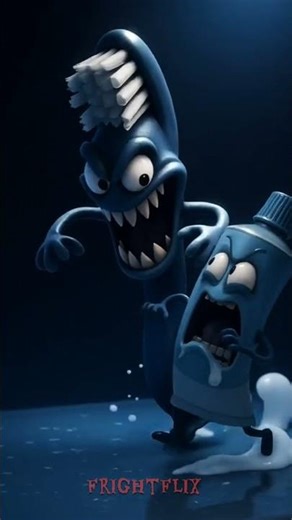 Toothbrush Nightmare 😱 | 3D Horror Comedy Animation | Funny Short Film 4K
