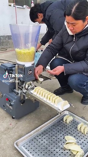 Dumpling Making Machine in Action