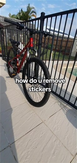 How to Remove Stickers from Your New Bike Easily