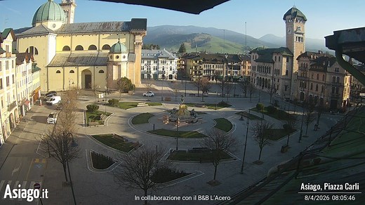 Webcam live su Piazza Carli ad Asiago