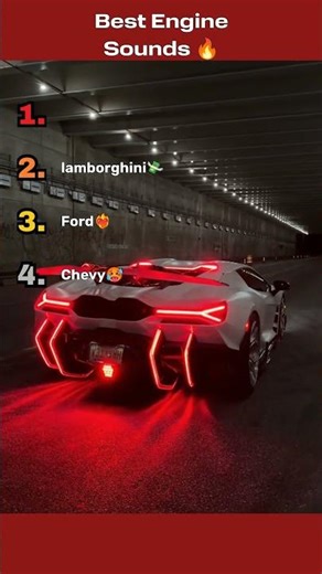 Ranking Best Engine Sounds