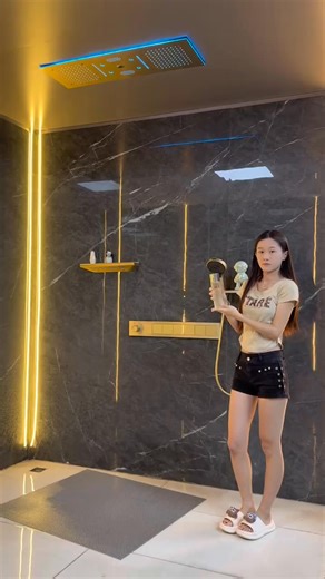 66K views · 423 reactions | ️ Shower in Pure Rainfall Bliss ✨ Enjoy the soothing power of nature with our rainfall shower system – a spa-like escape in your own home.  #RainfallShower #LuxuryBathroom #SpaExperience #HomeUpgrade #RelaxLiving 2. | Home Kitchen Supplies | Facebook