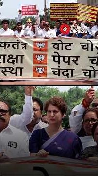 Priyanka Gandhi, INDIA Bloc MPs Protest Over Jantar Mantar Student Incident