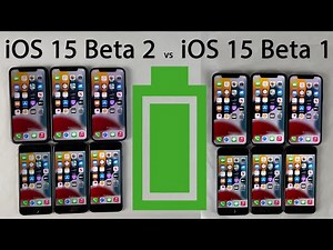 iOS 15 Beta 2 vs Beta 1 BATTERY Test on All iPhones