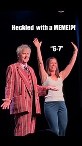 Welcome to 2026 at the Mac King Comedy Magic show. More confusing memes daily at @excaliburvegas . Link in bio for tickets. . . . #learningmemes #heckler #vegasshow #macking #mackingshow | Mac King
