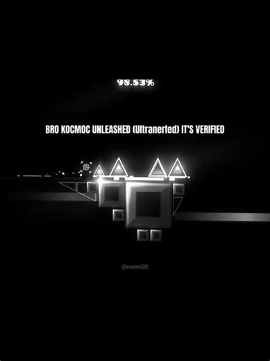 Kocmoc Unleashed Verified (Top 3 - 5) 😮 #parati #geometrydash #kocmoc_gd #geometrydashlevel #editgd