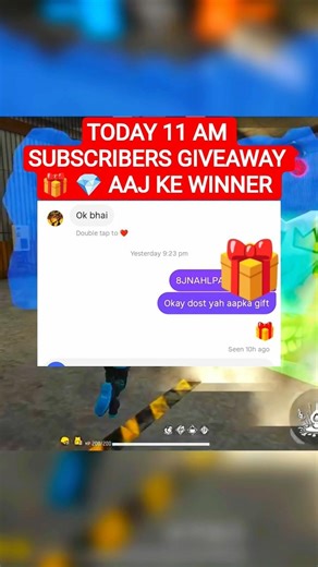 Diamond Giveaway & Guild Test! 11 AM Live Aajao 😱 🎁 ##freefire #viral #shorts