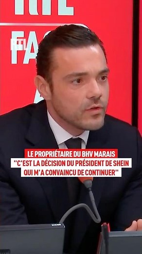 BHV Marais: "It was the decision of the president of Shein that convinced me to continue."