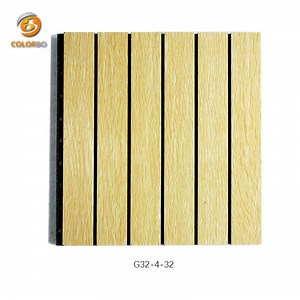 [Hot Item] Fireproof Materials Wooden Acoustic Panel for Airport Ceiling