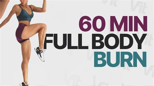 60分钟全身有氧HIIT训练 - 在家快速高效燃脂 无需器械 - 无重复