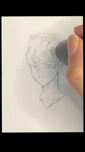 Male hair tutorial, I hope it’s helpful #hairtutorial #anime #manga #howtodraw #howtodraweasy