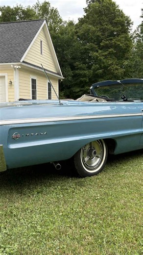 LOUI on Instagram: "It’s that highly desired color combo on this solid 1964 Impala SS Poly Silver Blue color code is 912. Coming soon @chevy_kern #1964impala #1964impalassconvertible #64ssragtop #impalasforsale #64ssforsale"