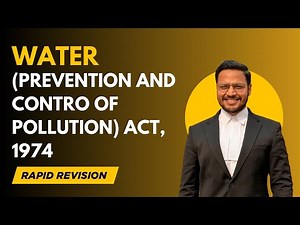 The Water (Prevention and Control of pollution) Act, 1974 |Revision | lawyer Prashant |