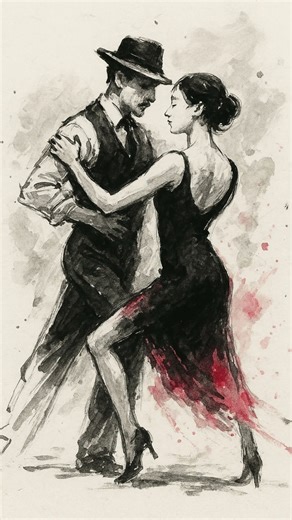 Stylish Couples Dance sketch