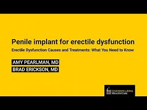13. Penile implant for erectile dysfunction