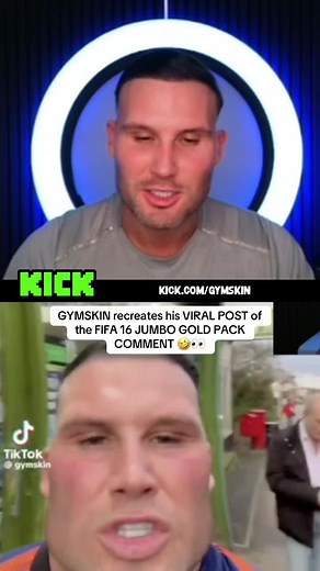 GYMSKIN recreates his VIRAL POST of the FIFA 16 JUMBO GOLD PACK COMMENT 🤣👀 #gymskin