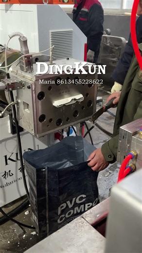 PVC Fence Machine testing, also can use for producing all kinds of pvc profiles by changed the molds