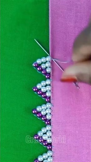 How to Sew Beautiful Beaded Triangle Borders #crochet #knitting #handmade