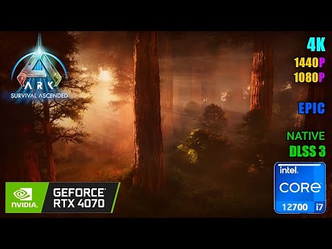 ARK Survival Ascended | RTX 4070 & i7 12700 Benchmark | 1080p, 1440p, 4K + DLSS 3 Max Settings