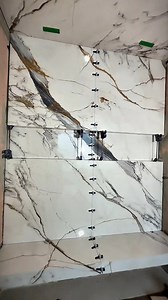 Large-format tile shower cladding | Andrii Masarskyi