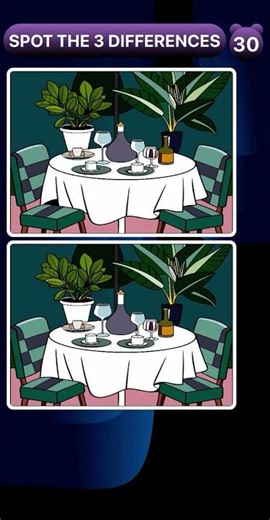 Spot the 3 Differences Hard Short Puzzle #1989