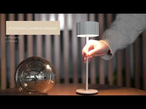 Cog LED Cordless USB-C Re-Chargeable Table Lamp, E-TL-0825