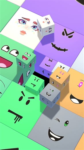 Roblox Face Rolling cube animation