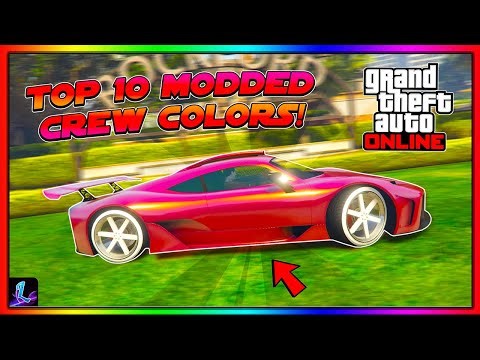 The Top 10 Best Modded Crew Colors In GTA 5 Online! (Bright Colors, Secret Neon, & More!)