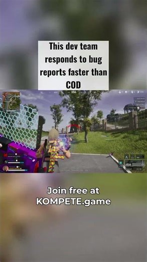 This dev team responds to bug reports faster than COD