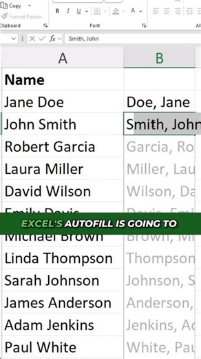 Excel Tip: How to Use Flash Fill