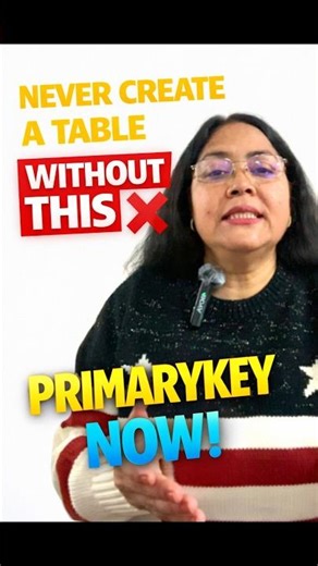 Never Create a Table Without This ❌ (Primary Key Explained) #premlatatechtalks