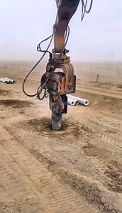 731K views · 65 reactions | Driving concrete pile underground quickly with modern excavator | Giant Equipment | Facebook