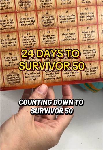 24 days till #Survivor50 #survivor #trivia #countdown