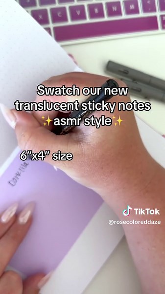 Introducing New Large Translucent Sticky Notes in 12 Vibrant Colors!