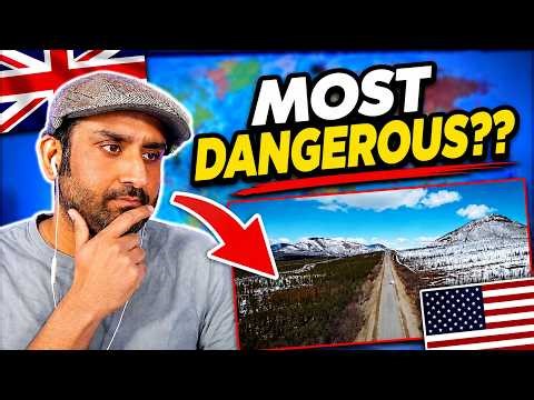 Brit Reacts to the Top 10 Most Dangerous Roads in the USA!