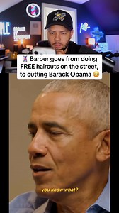 3.6K views · 93 reactions | This barber went from cutting hair for FREE on the street, to cutting and doing a podcast with Barack Obama  | It’s Marvy Marv | Facebook
