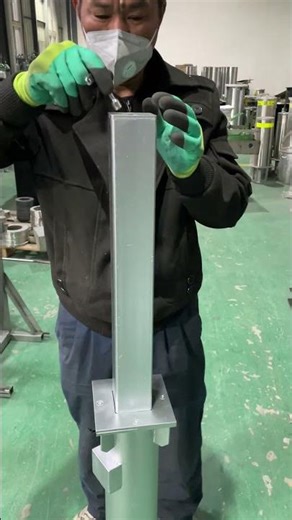 Lift assist manual retractable bollard operation video. #manualbollards