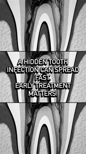 🦷 Let’s get real about dental infections. A tooth abscess isn’t “just a tooth problem.” When bacteria travel deep into the root, the infection can spread into the jaw, face, sinuses — even near the eye or brain. And yes… in severe cases, an untreated abscess can become life-threatening. This isn’t to scare anyone — it’s to empower you. Here’s the truth: ✨ Many serious dental infections don’t start with tooth pain. They can show up as: • eye pain • facial pressure • sinus pain • headaches • swel