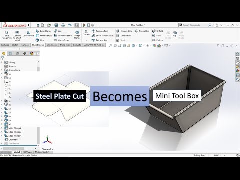 Design a Tool Box use Solidworks