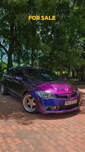 Aj cars on Instagram: "HONDA * CIVIC 🚀 ( 4,50,000 /- ) ✅ *honda civic* 1.8 V AT automatic 2007 3 owner Petrol Insurance & FC - CURRENT ✅ >Fc valid upto August 2029 >direct pipe exhaust >Roof light >Body kit >God father horn >fully OG parts >Colour change done in rc card >banger kit >flame kit >Wide low profile alloy with tyres worth 75k >Front and back headlight set and backtail light fully modified >Abs kit wide body >Automatic transmission with paddle shifters >Rgb Roof light worth 15k instal
