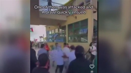 Violent brawl breaks out on Santa Monica Pier