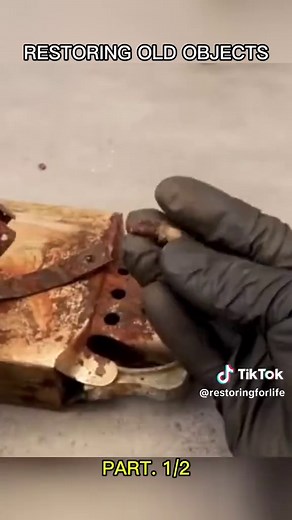 Restoring old object - part. 1/2 #restoring #restore #object #item #rusty