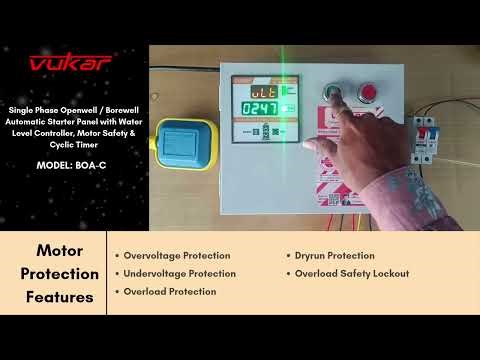 Automatic Water Level Controller Starter Panel for Borewell Submersible Pump (Model: BOA-C)