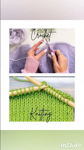 Difference between crochet and knitting 🧶✨#crochet#crochetcloud