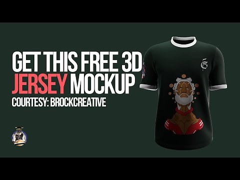 Get This FREE 3D JERSEY Mockup | BLENDER & PHOTOSHOP