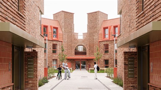 Arts and Crafts details enliven London housing by Metropolitan Workshop